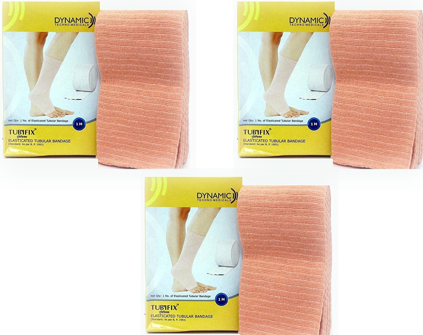 Elasticated Tubular Bandage - size :B (6.25 cm) Pack Of 3 Bandage Protector-image-4