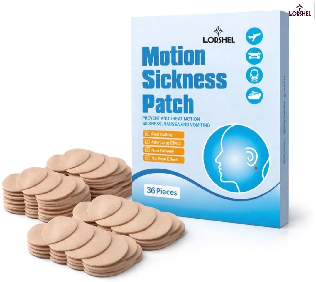 lorshel Motion Sickness Patch | Dizziness Patch | Maximum Anti Vomiting Patch Support Bandage Protector-picture-41