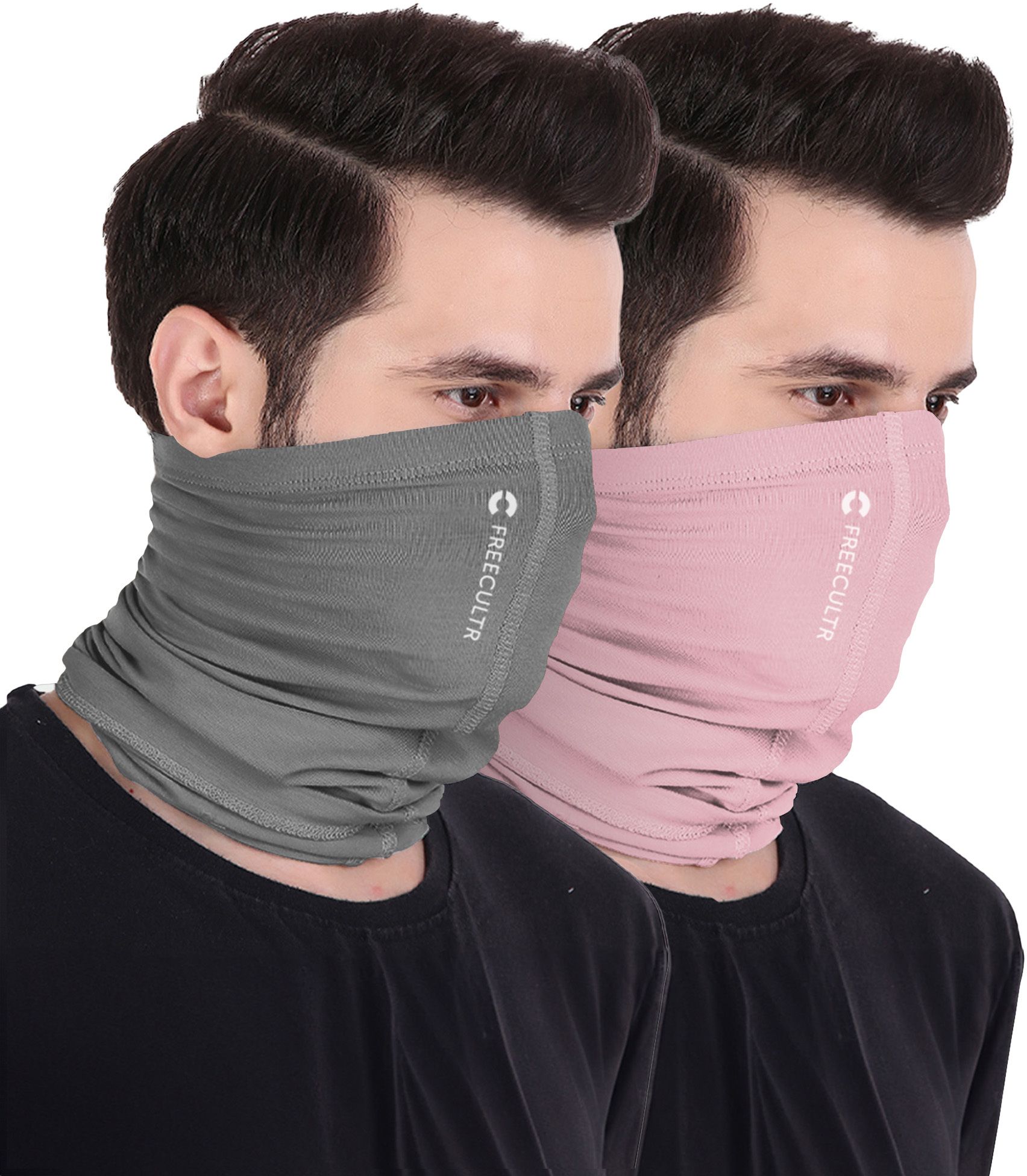 Unisex Anti Microbial Super Soft & Comfort Fit, Breathable Multipurpose Headband, Face Mask for Dust Protection Men Solid Bandana