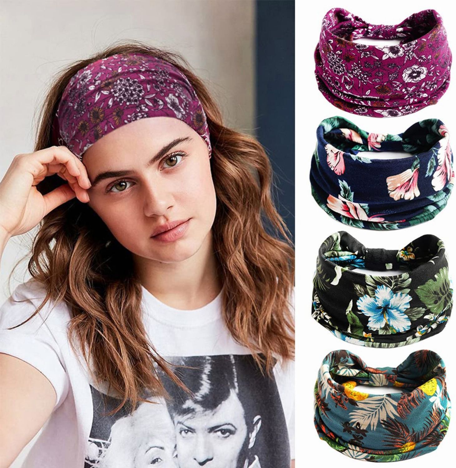 Women Floral Print Bandana