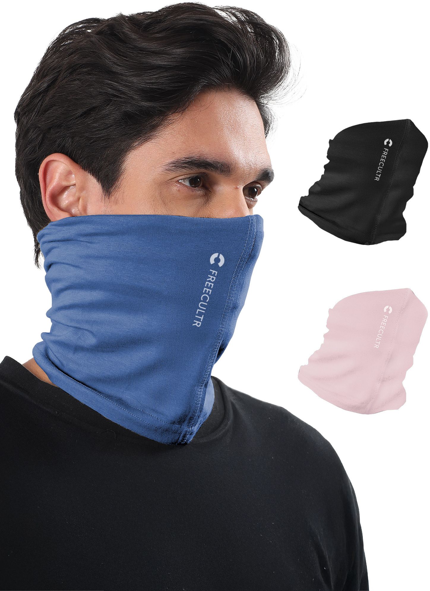 Unisex Anti Microbial Super Soft & Comfort Fit, Breathable Multipurpose Headband, Face Mask for Dust Protection Women Solid Bandana-image-36
