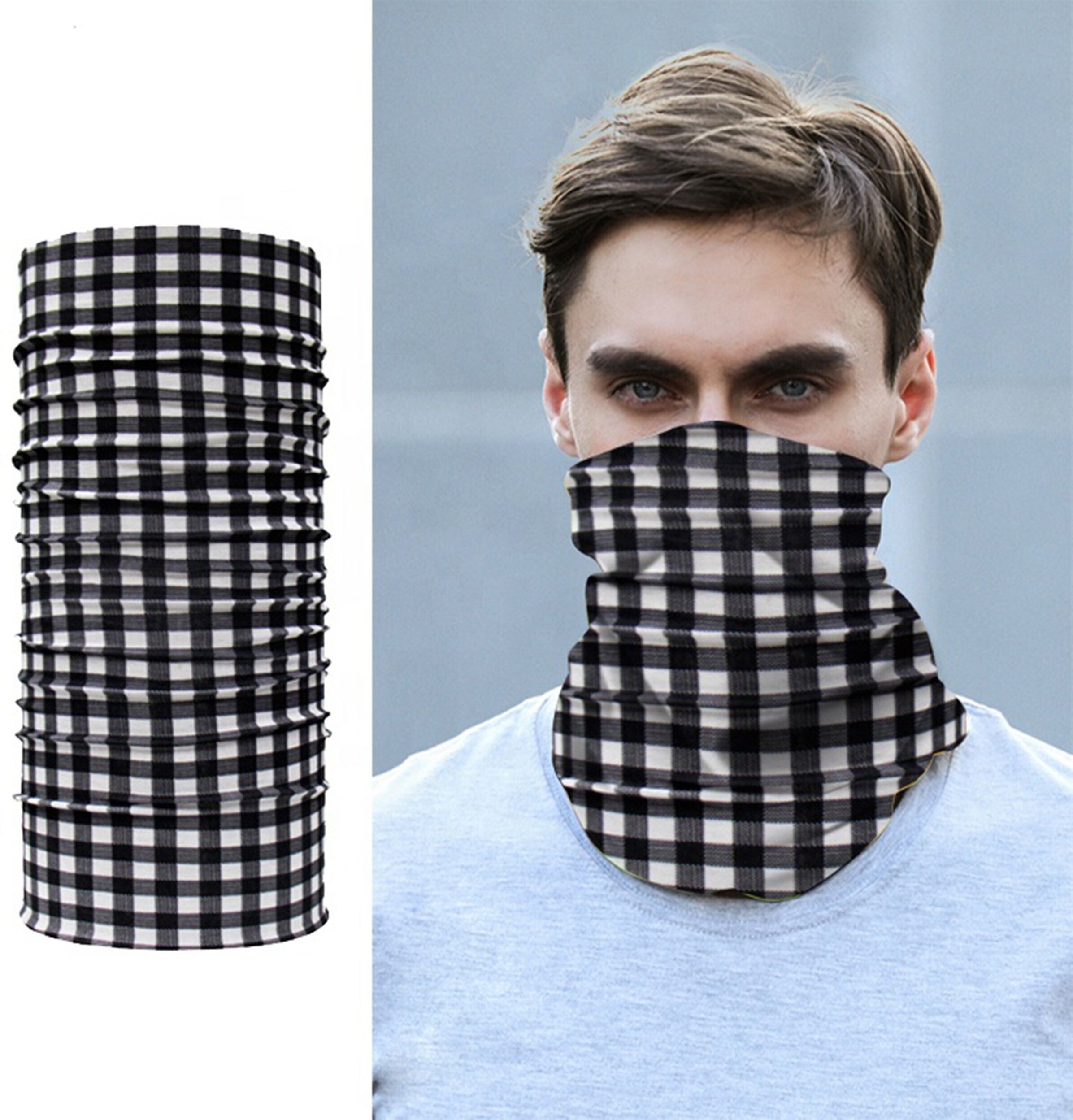 creeknest Women, Men, Men & Women Checkered, Printed Bandana-picture-10