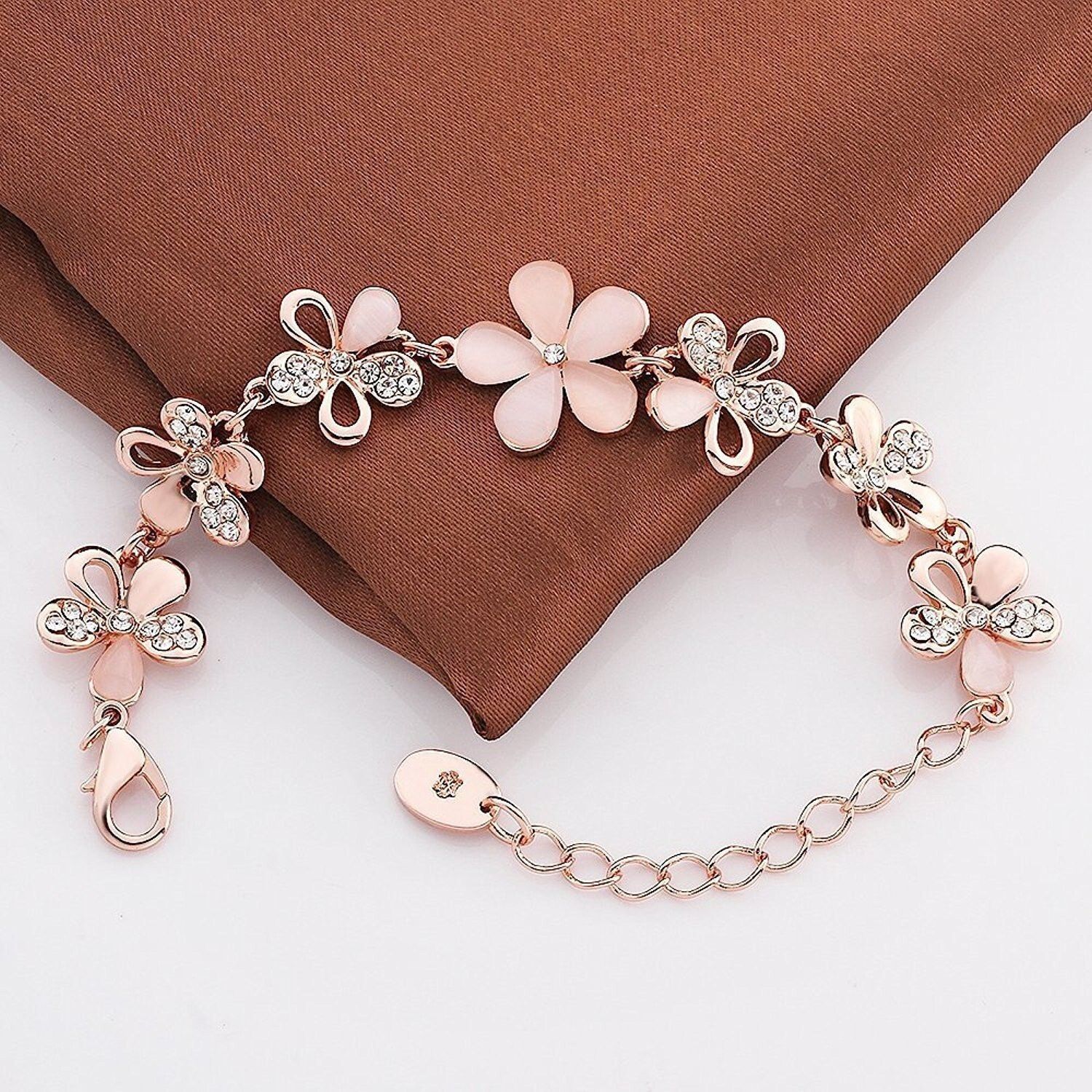 Alloy Moonstone Gold-plated Bracelet-image-49