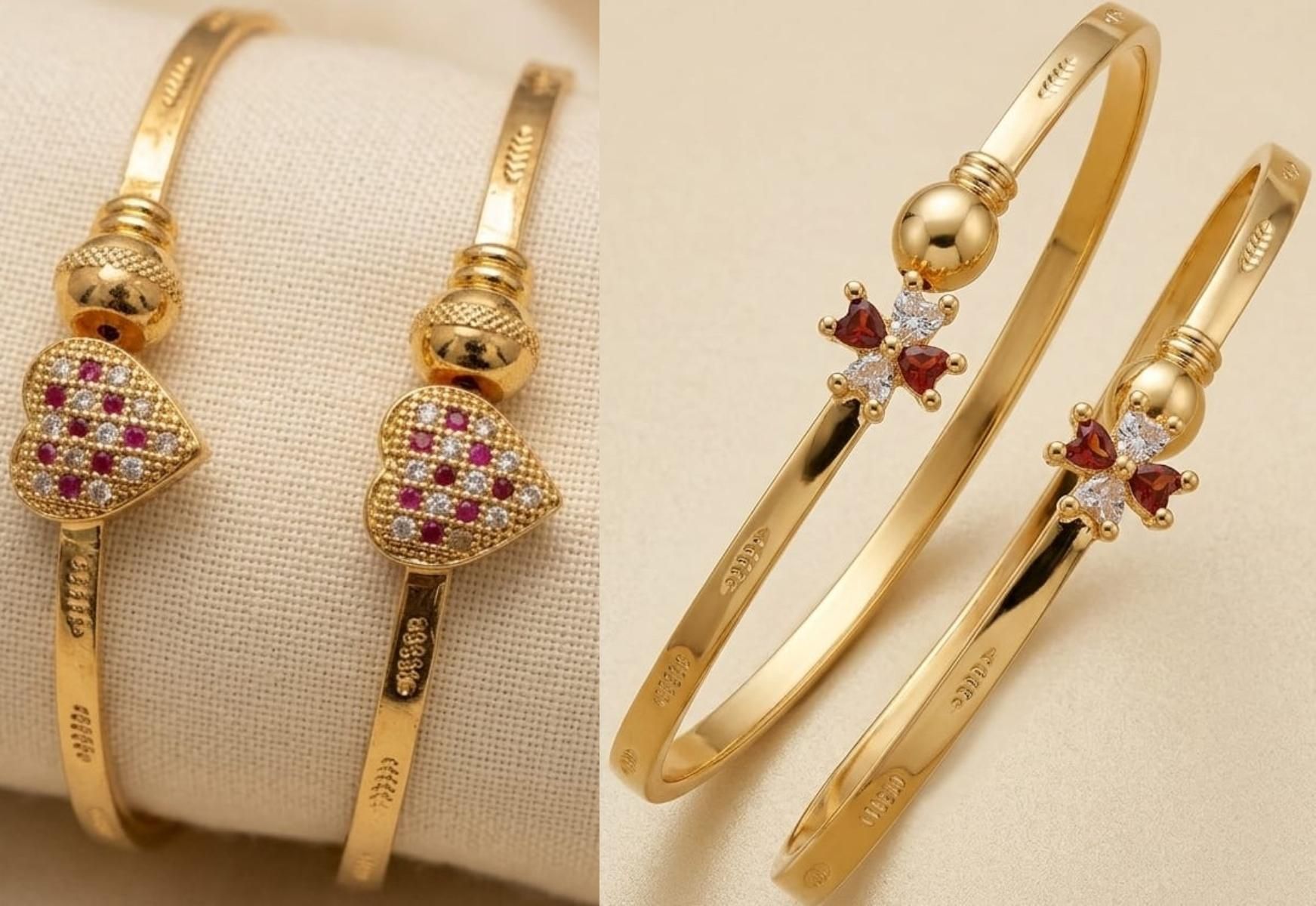 nilkanthretail Alloy Cubic Zirconia, Ruby Bangle Set-picture-10