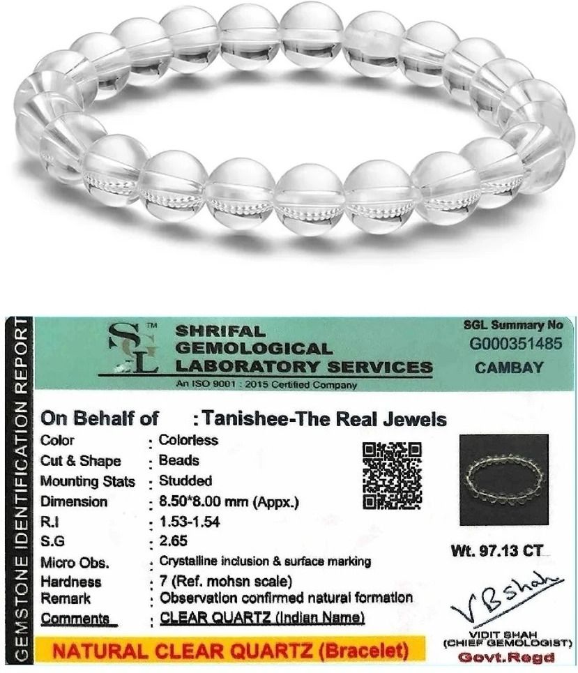 Clear Quartz Crystal Bracelet-image-25