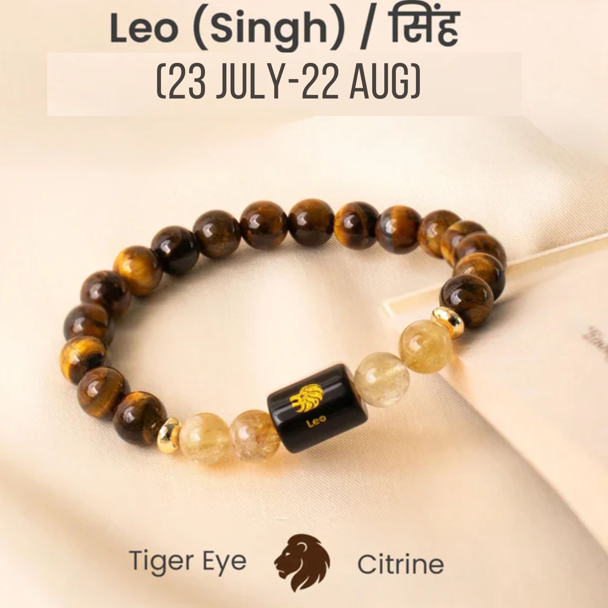vibesle Tiger's Eye, Citrine Beads Bracelet-picture-13