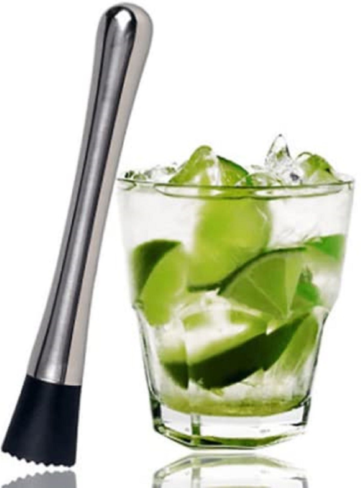 Stainless Steel Cocktail Muddler, Drink Muddler Bartender Tooll 1 - Piece Bar Set-image-37
