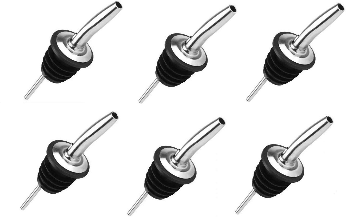 dynore Stainless Steel 6 Pcs Pourers Spouts 6 - Piece Bar Set-picture-15