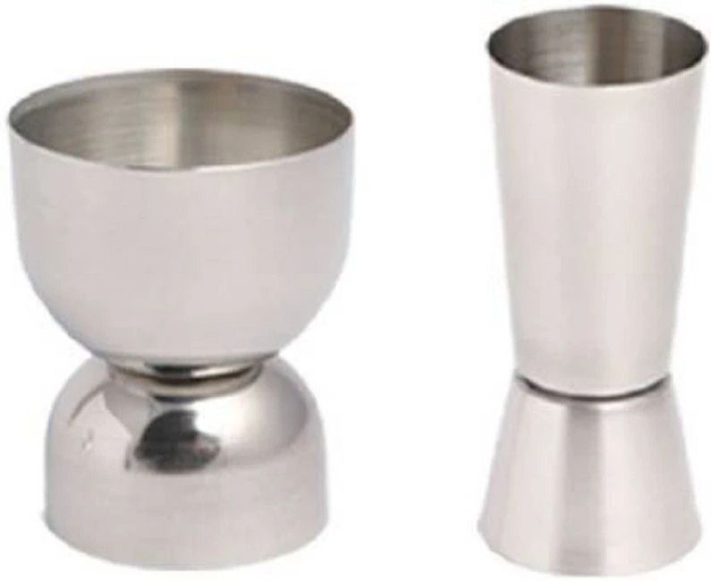 2 PCs PEG MEASURE Glass Set Shot Glass Double Side Jigger 2 - Piece Bar Set-image-14