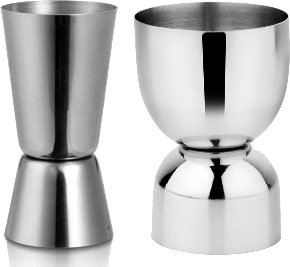 dreambasket Stainless Steel Double Sided Peg Measure 30 ml / 60 ml 2 - Piece Bar Set-picture-21
