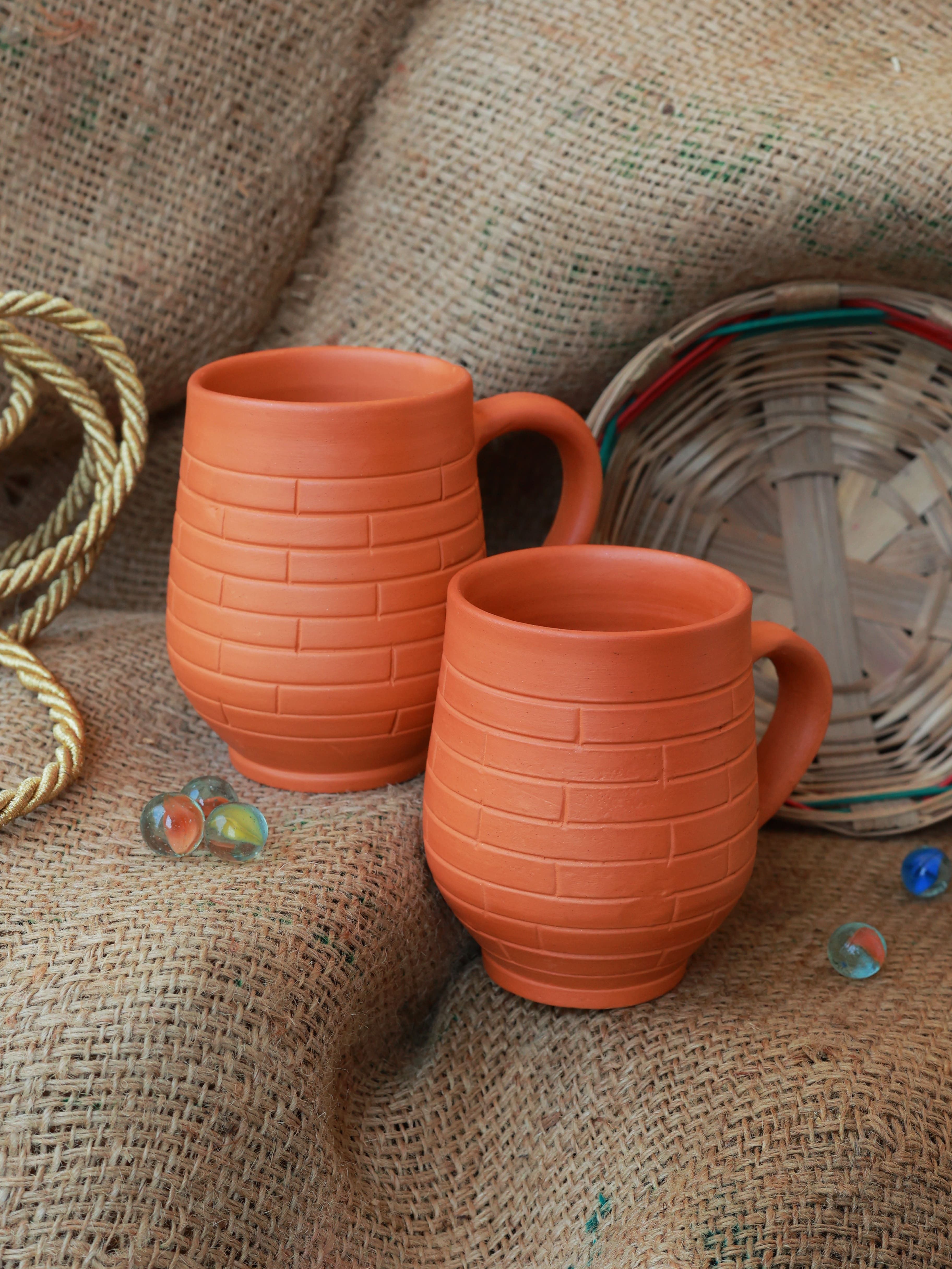 Rustic Terracota Mug 1 - Piece Bar Set-image-15