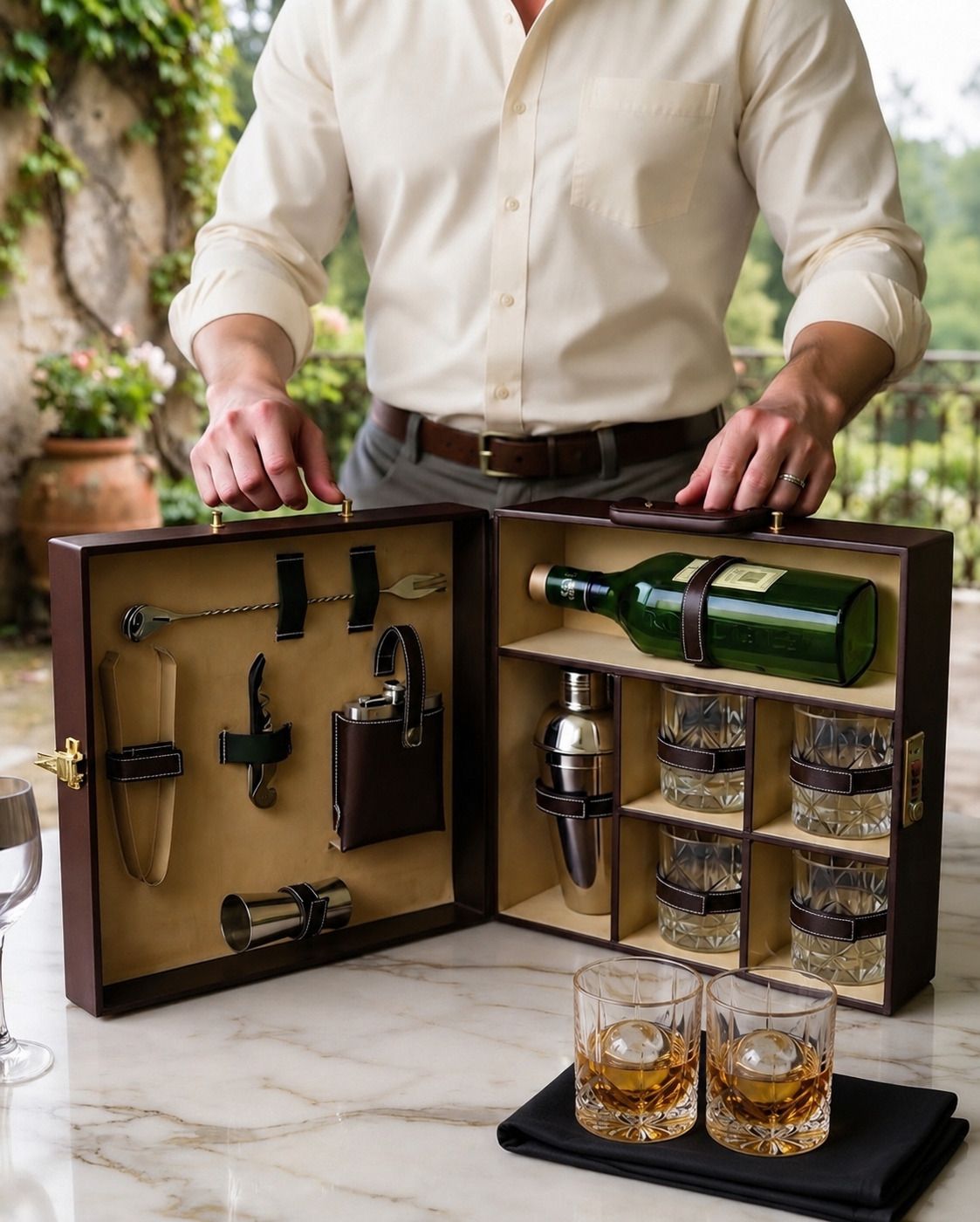 Wine Gift Box – 4 Glass Bar Set Bar Set-image-6