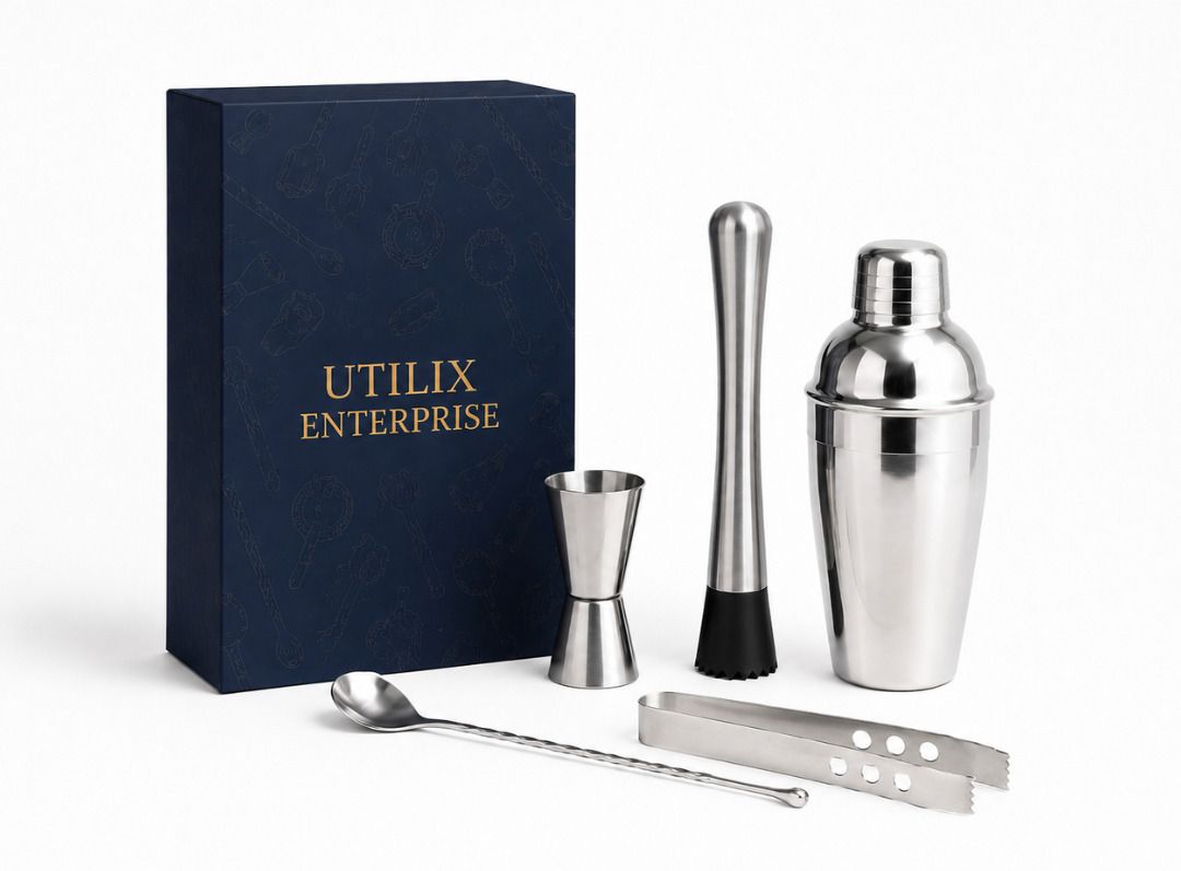 UTILIX Premium Cocktail Shaker Set 5-Piece 5 - Piece Bar Set-image-7