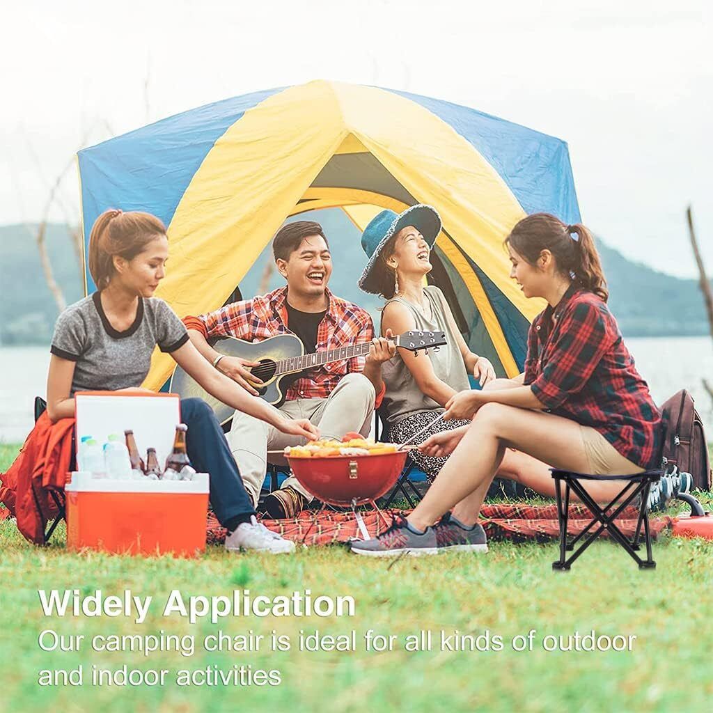 sailveen Mini Portable Folding Stool,Folding Camping Chair,Mini Camp Chair Foldable Steel Inversion Table-picture-28
