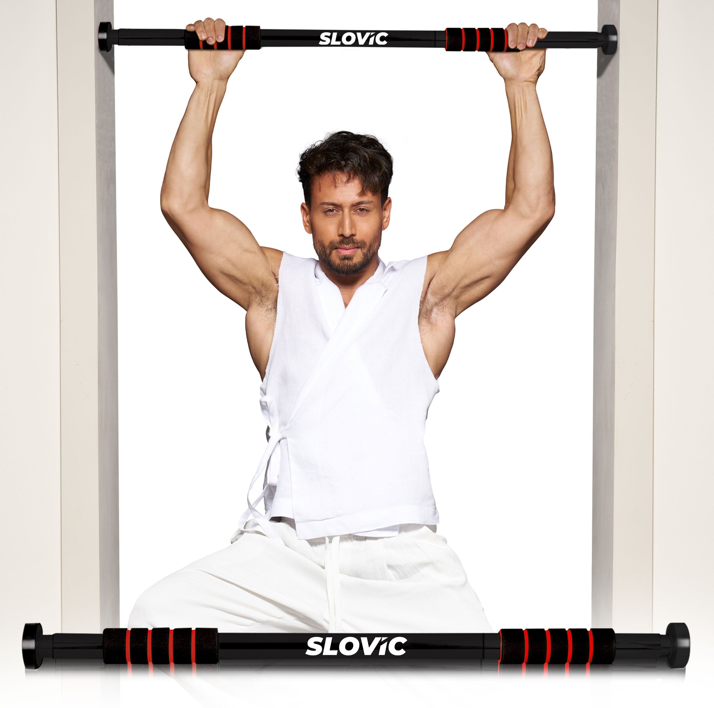slovic Home Workout Non-Slip Carbon Steel Bar (Load Capacity: 100 Kg) Pull-up Bar-picture-18