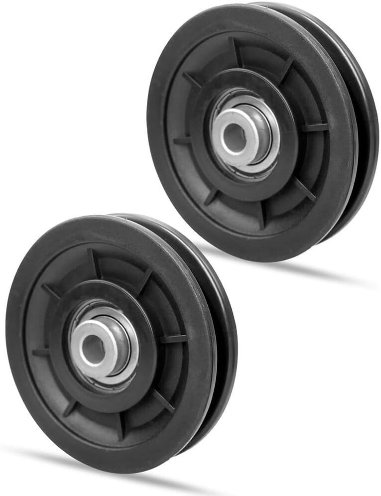 Exercise Machine Attachment Gym Pulley 4 Inch with Inbuilt Bush and Bearing 2Pcs Climbing Pulley-image-23