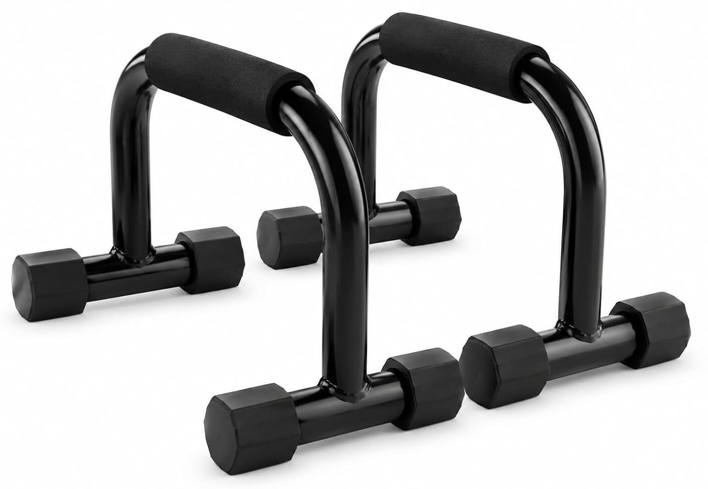 Premium Heavy Metal Push Up Bar Stand For Men/Women Home & Gym Exercise (BLACK) Push-up Bar-image-1