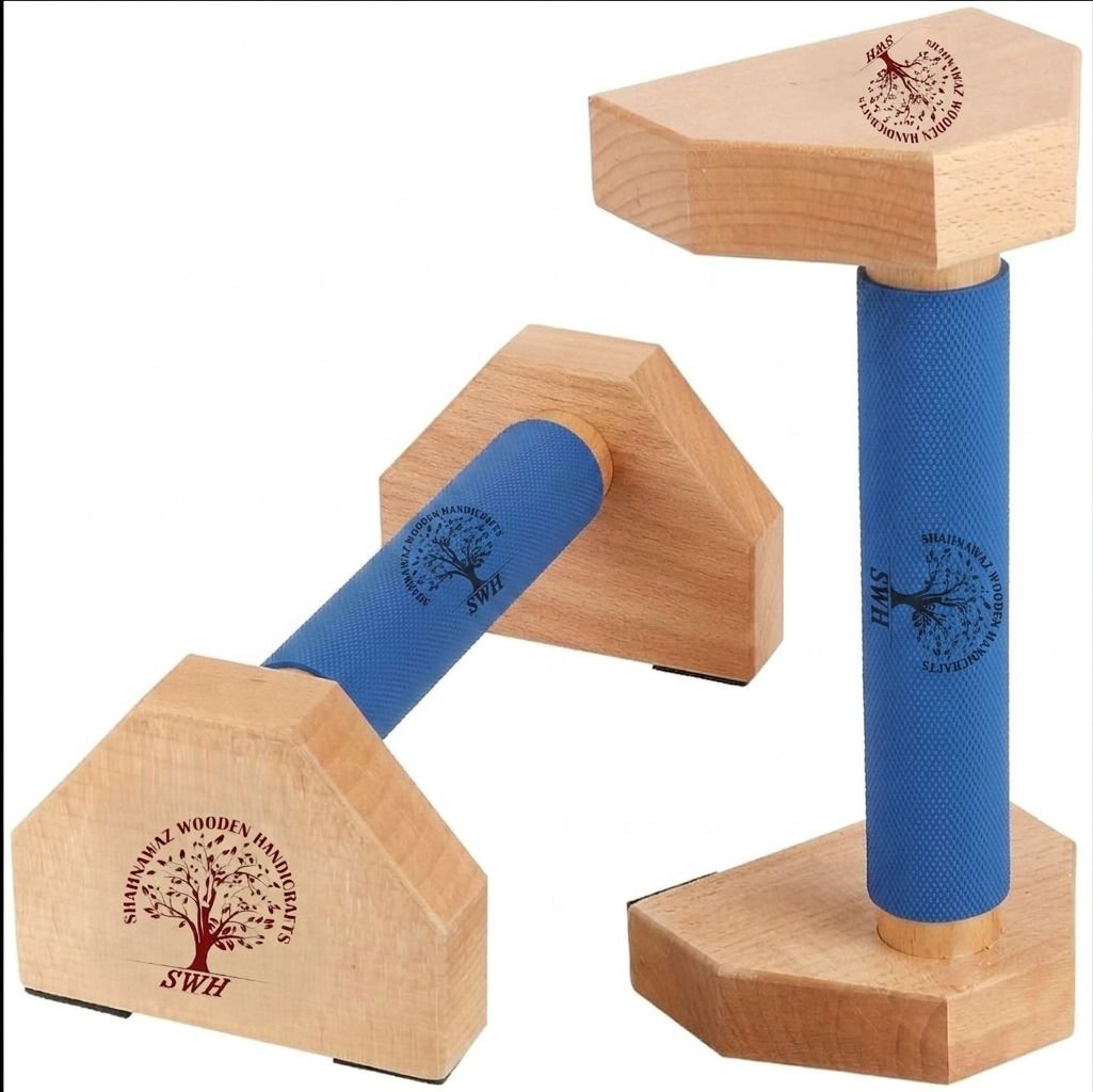woodenology BLUE PUSHUP STAND Push-up Bar-picture-27