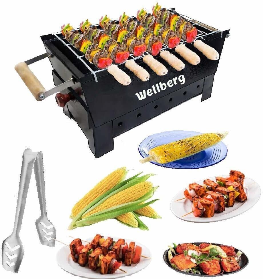 wellberg Charcoal Barbeque Grill with 7 Skewers Electric Tandoor-picture-36