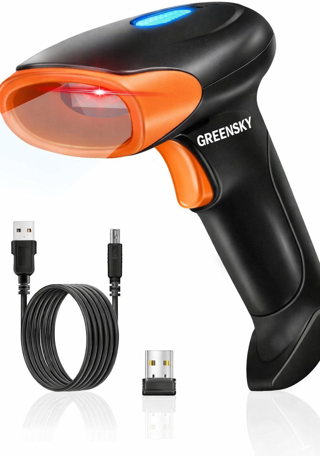 GREENSKY HT20pro Wireless 2D&1D (Bluetooth+USB+2.4GHz) Barcode Scanner inbuilt Battery|Induction Scanning with Built-in Illumination Light 2D Camera Barcode Scanner-picture-19