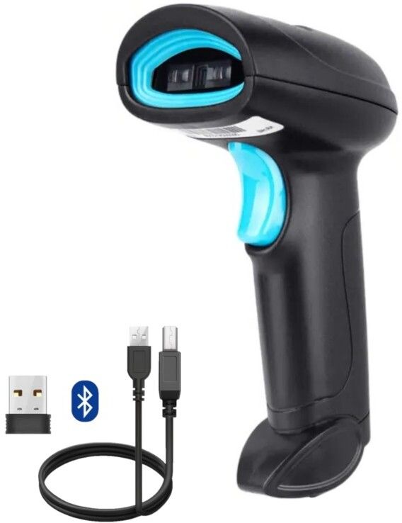 Muiceon Bluetooth 2.4GHz 2D & 1D Barcode Scanner (QR Code & Barcode) Wired & Wireless Induction Scanning with Built-in Illumination Light |Strong ABS(1-Year Warranty) 2D Camera Barcode Scanner-image-48