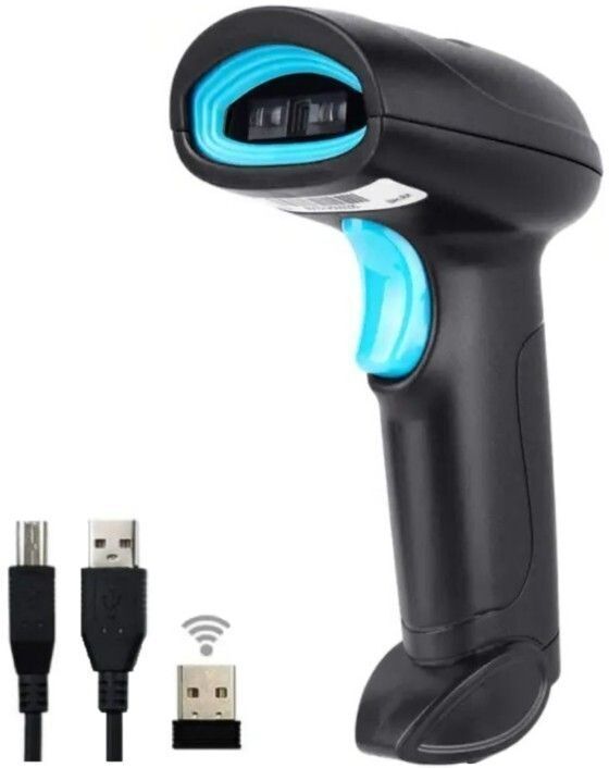 Nexscan Wireless Scanner USB all in One Wireless Barcode Scanner with 2.4GHz Nano Wireless and USB Wired Buzzer Indicator Induction Scanning Laser Barcode Scanner 2D Camera Barcode Scanner-picture-37