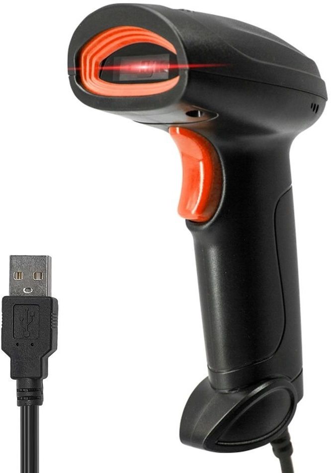 OnlyU Professional 2D Barcode Scanner High-Speed USB Wired Reader Black 2D Wired Barcode Scanner CCD Barcode Scanner 2D Camera Barcode Scanner-image-24