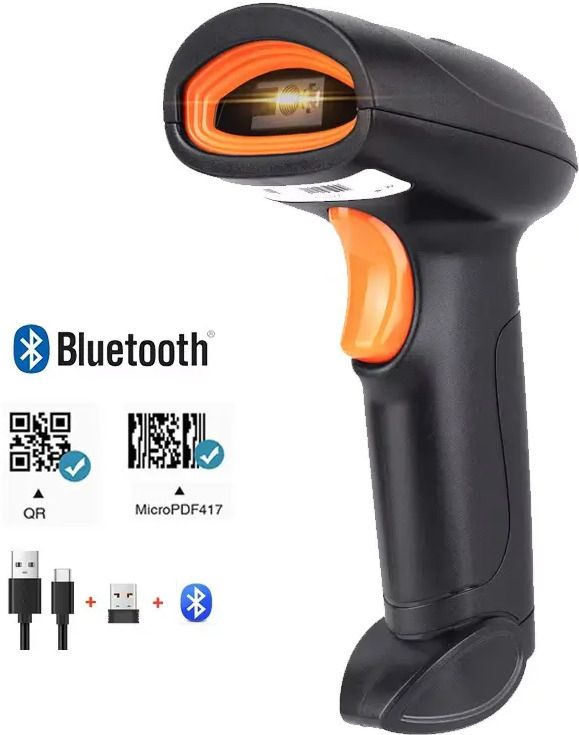 ENKART Wireless 2D Barcode Scanner Wireless Barcode Reader | Wired QR Code Scanner | U4 2D Camera Barcode Scanner-picture-37