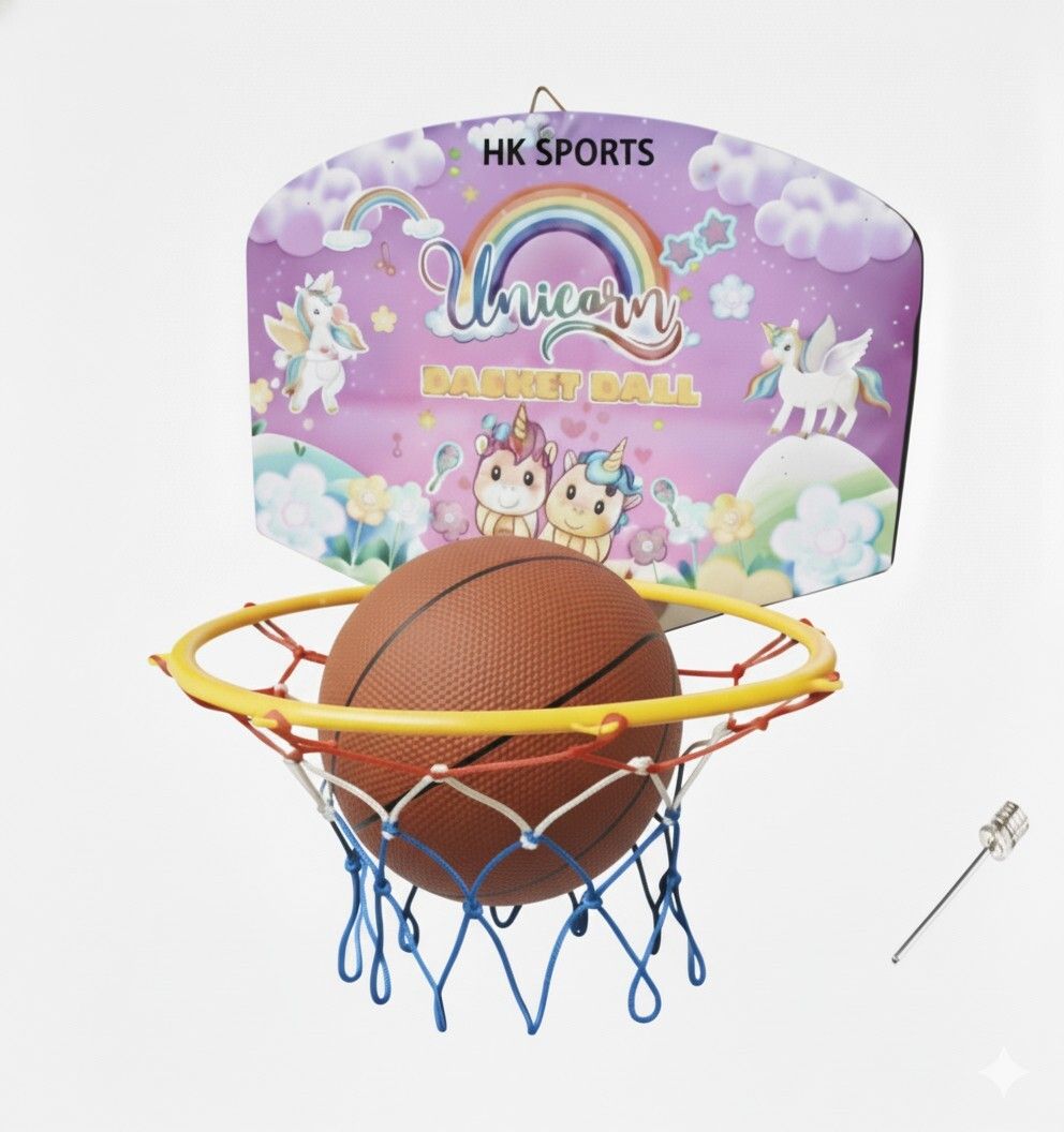 UNICORN Kids Basketball ring set Basket Ball hoop Basketboard Basketball Ring-image-29