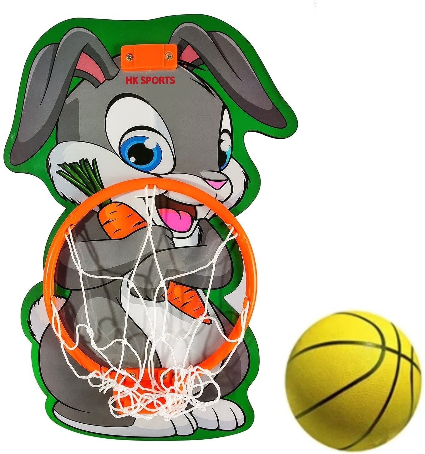 Rabbit Kids Hangable Indoor and Outdoor Kit Basketball Ring