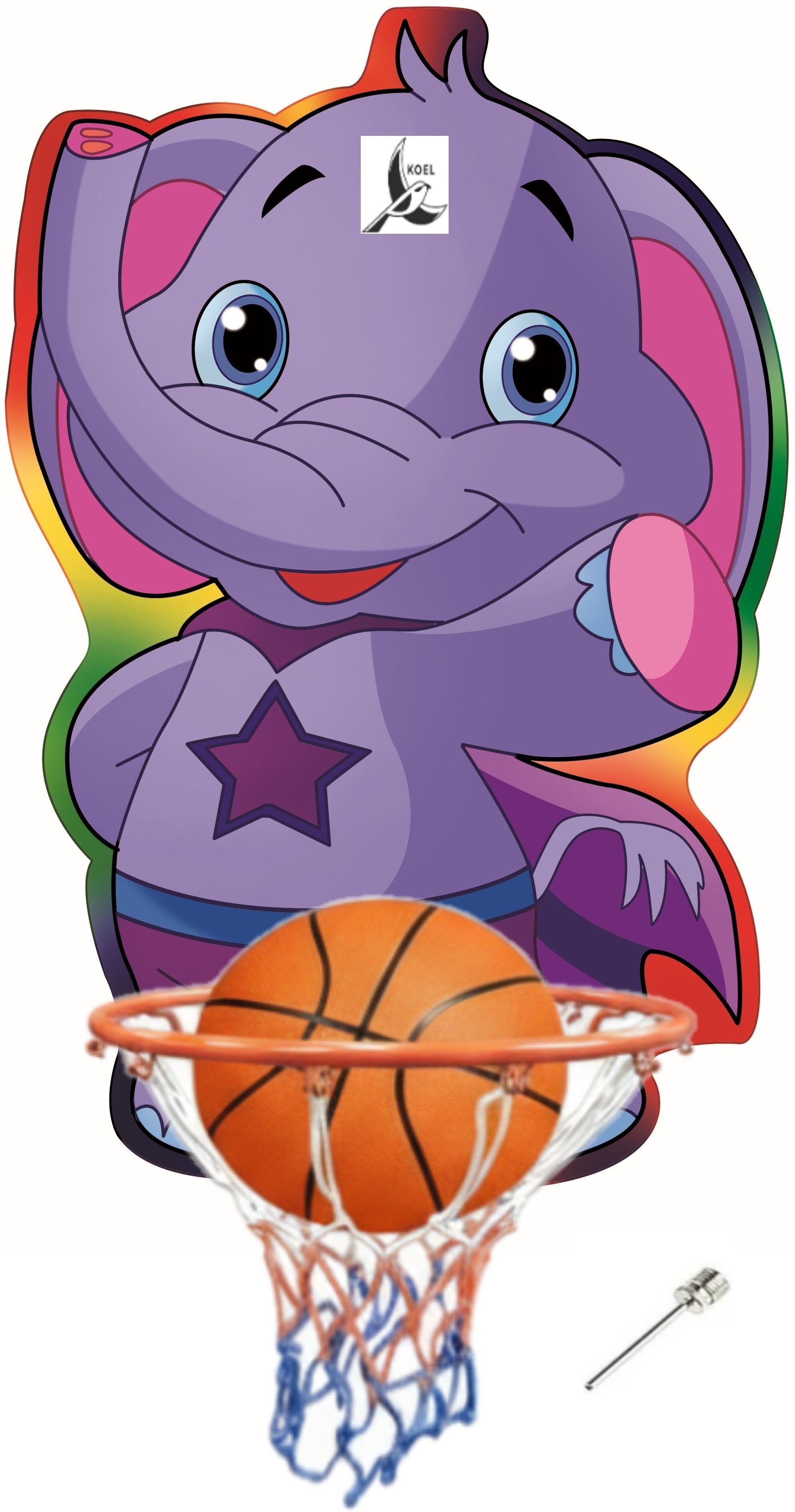 Elephant Small Basketball ring set Indoor Outdoor Basket Ball hoop Basketboard Basketball Ring-image-42