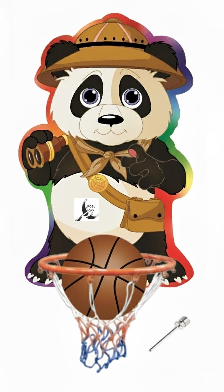 Panda Small Basketball ring set Indoor Outdoor Basket Ball hoop Basketboard Basketball Ring-image-46