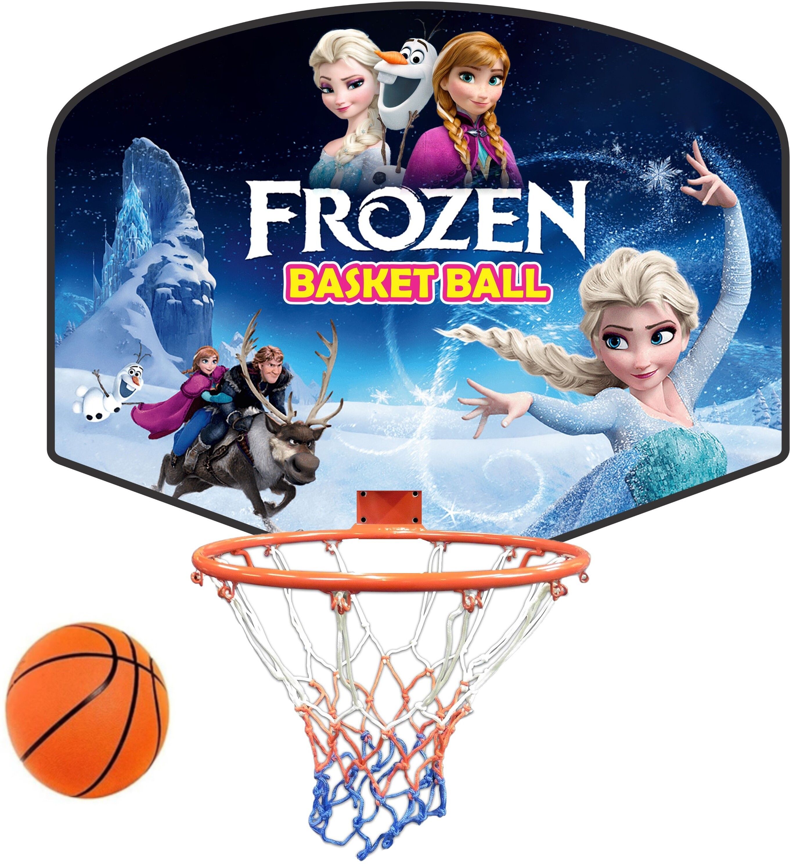 koel Frozen Printed Kids Hangable Indoor Outdoor Basket Board Kit Basket Ball Set Net Basketball Ring-picture-17