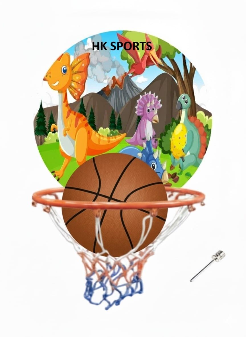 hk sports Animal Round Basketball ring set Indoor Outdoor Basket Ball hoop Basketboard Basketball Ring-picture-37