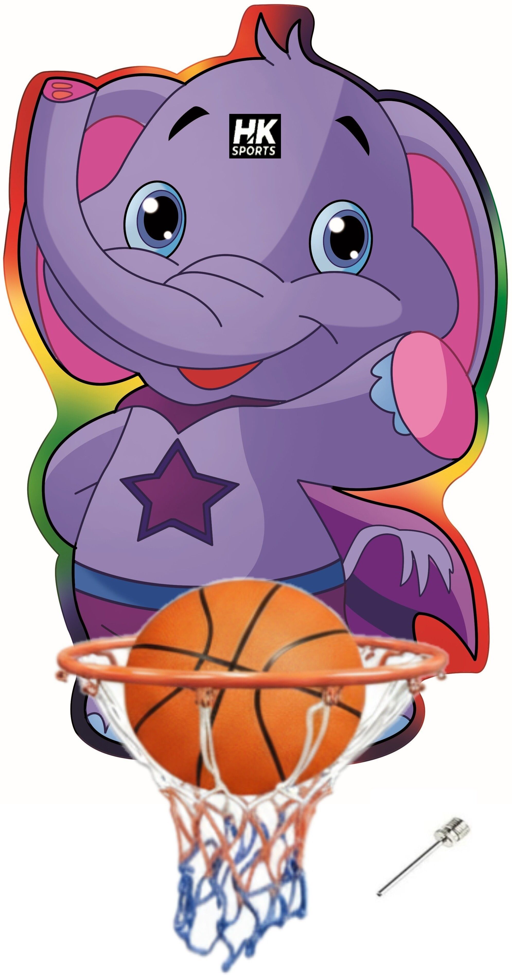 Elephant Small Basketball ring set Indoor Outdoor Basket Ball hoop Basketboard Basketball Ring-image-48