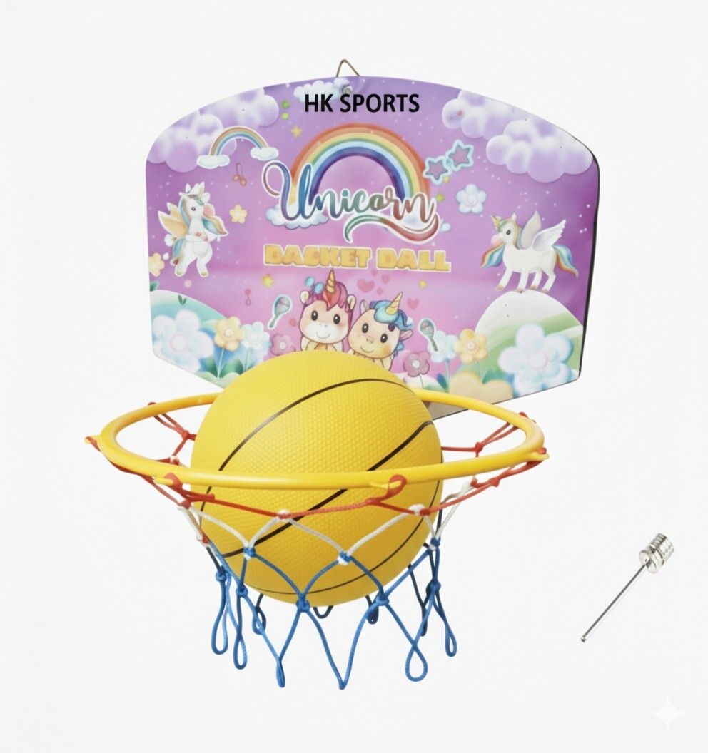UNICORN Kids Basketball ring set Indoor Outdoor Basket Ball hoop Basketboard Basketball Ring-image-31