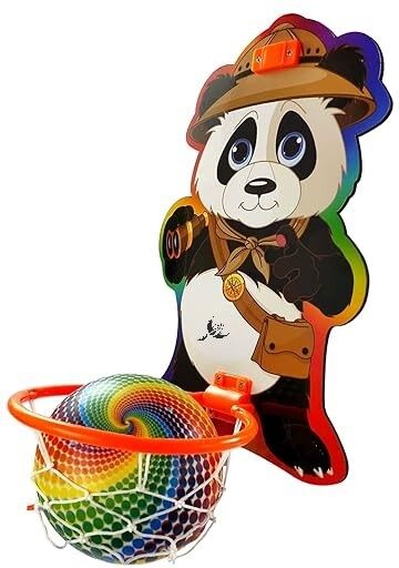 Panda Shaped Kids Hangable Basket Board Kit| Basket Ball Set | Basketball Ring