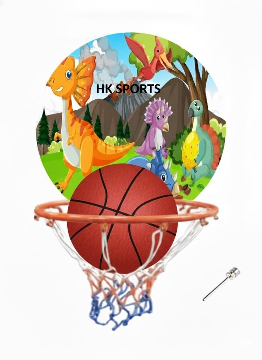 hk sports Animal Round Basketball ring set Indoor Outdoor Basket Ball hoop Basketboard Basketball Ring-picture-39