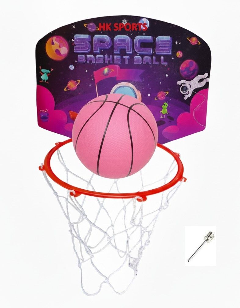 hk sports Space Printed Basketball ring set Indoor Outdoor Basket Ball hoop Basketboard Basketball Ring-picture-18