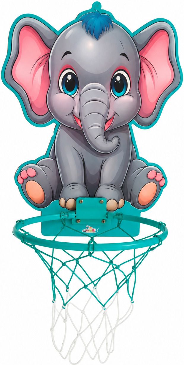 Junior Slam Pro Kids Basketball Board Set with Hoop, Ring & Ball Basketball Ring-image-9