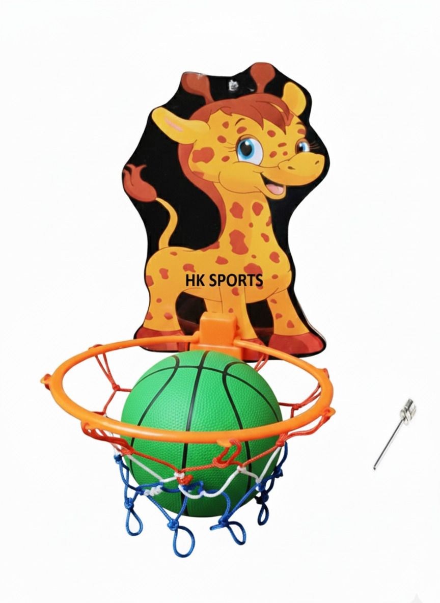 Giraffe Kids Basketball ring set Indoor Outdoor Kit Basket Ball hoop Basketboard Basketball Ring-image-41