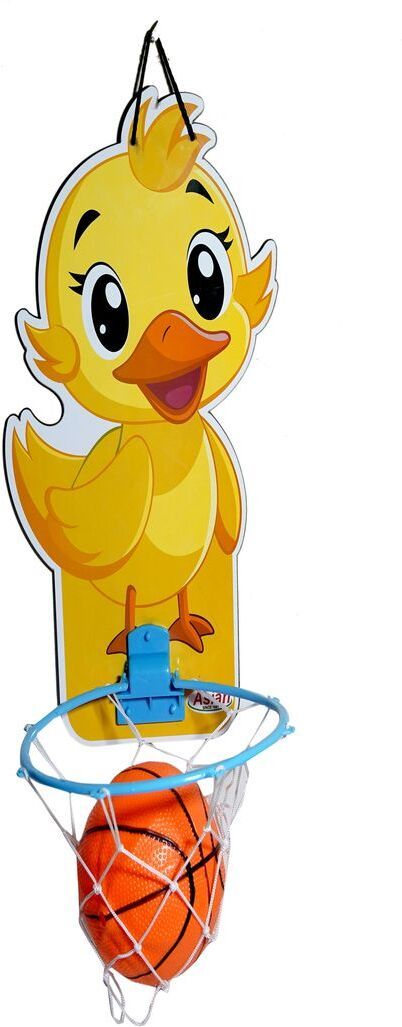 Duck Wooden Basketball Hoop Toy with Ball and Hanging Board for Kids Basketball Ring