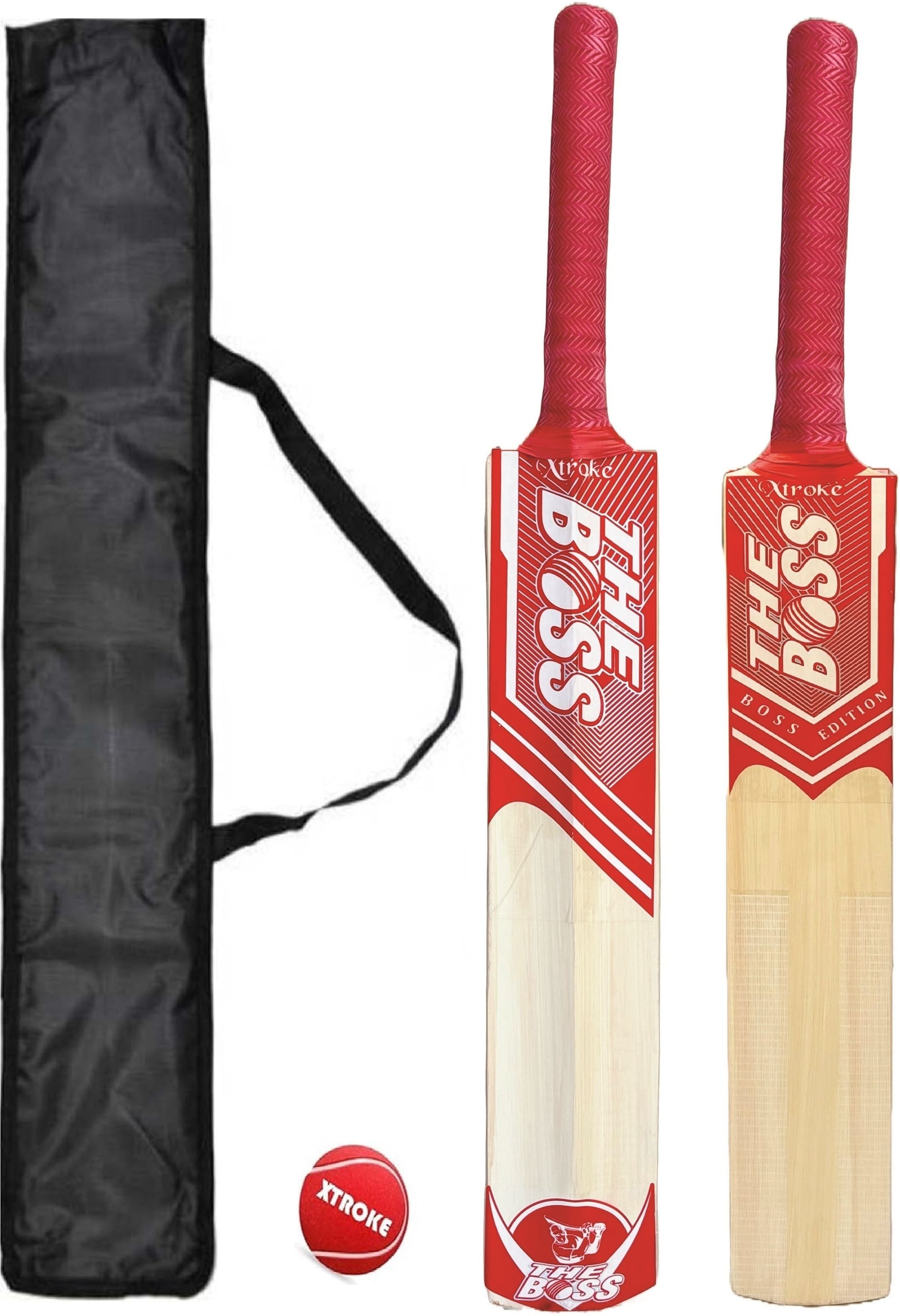 xtroke Poplar tenis ball combo cover Poplar Willow Cricket Bat For 15+ Yrs-picture-19