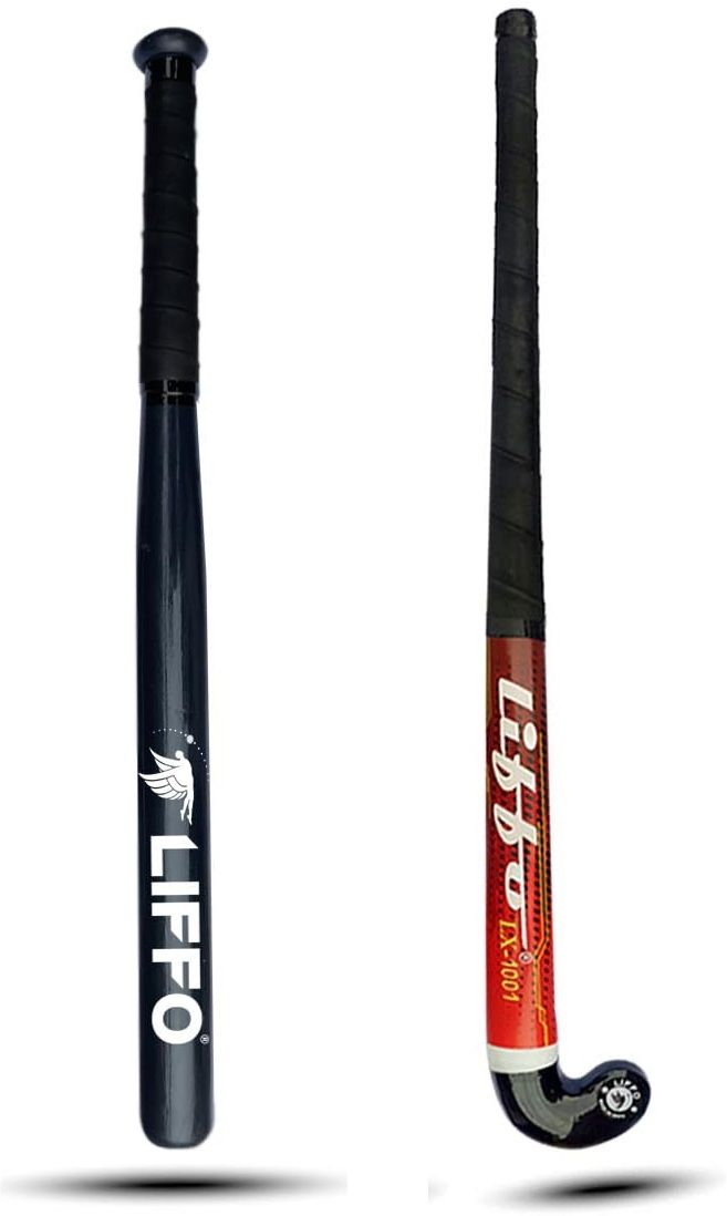 liffo Baseball bat Heavy Duty with Hockey Stick Willow Baseball Bat For 15+ Yrs-picture-42