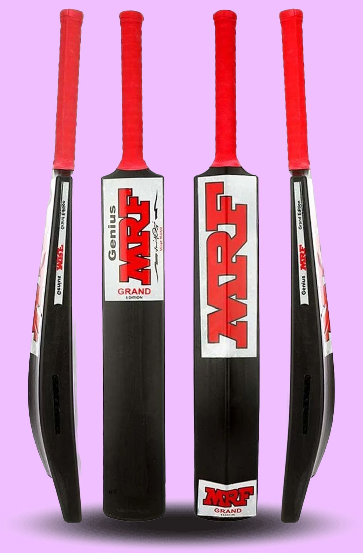 mrf Virat Kholi Genius Edition Poplar bat KUYO PVC/Plastic Cricket Bat For 15+ Yrs-picture-12