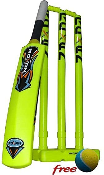 roxen Plastic Stumps with Base, Bat and 2 Tennis Bal Alloy Baseball Bat For 8 Yrs-picture-32