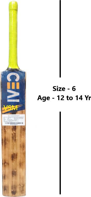 vsm CT Fire Scoop Design (Size-6) Age 12 to 14 Yrs Double Blade Burn Tennis bat Poplar Willow Cricket Bat For 12 - 14 Yrs-picture-48