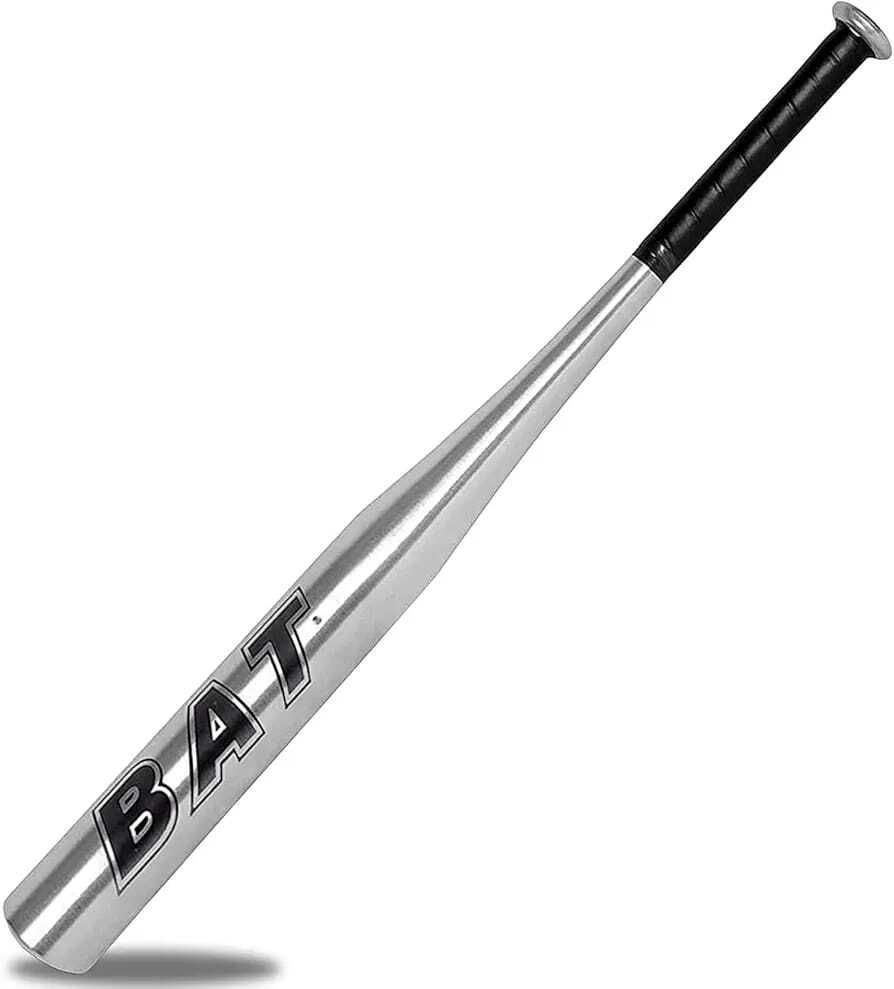 buransh Silver 32" Inch Aluminium Baseball Bat Heavy Quality Non-Slip Maple Baseball Bat For 10 - 12 Yrs-picture-12
