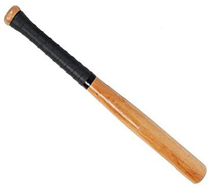Wooden Baseball bat - Heavy Duty Solid Sports base bat Ideal for self Defense Willow BaseballBat For 15+ Yrs-image-0