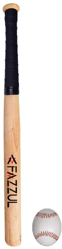 fazzul Baseball Bat Natural Wood with Strong Wood for Self-Defense with One-Baseball Willow Baseball Bat For 15+ Yrs-picture-29
